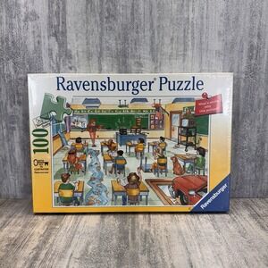 Ravensburger What's Wrong With This Classroom 100 Piece Puzzle #102563 Vtg